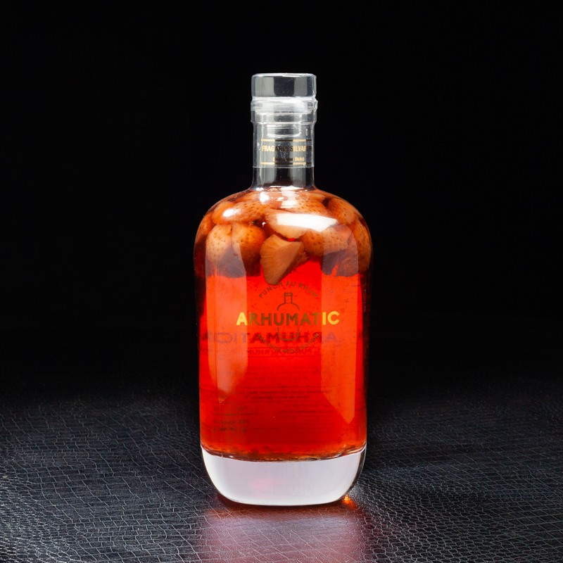 Punch au Rhum Arrangé "Frutus Rubi" Fraise des bois Arhumatic 29%  70cl  Cave à rhums