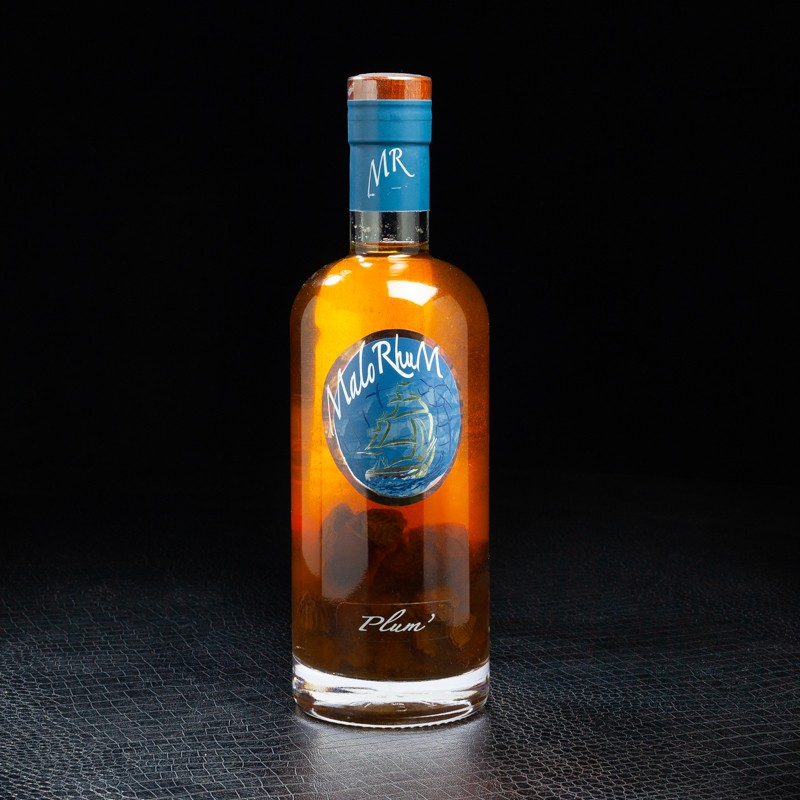 Boisson alcoolisée à base de Rhum Plum' Malorhum 35%  70cl  Rhums arangés