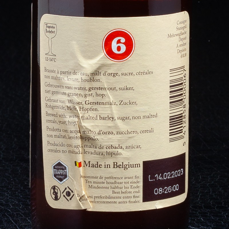 Bière trappiste 6 33cl Rochefort  Bières ambrées