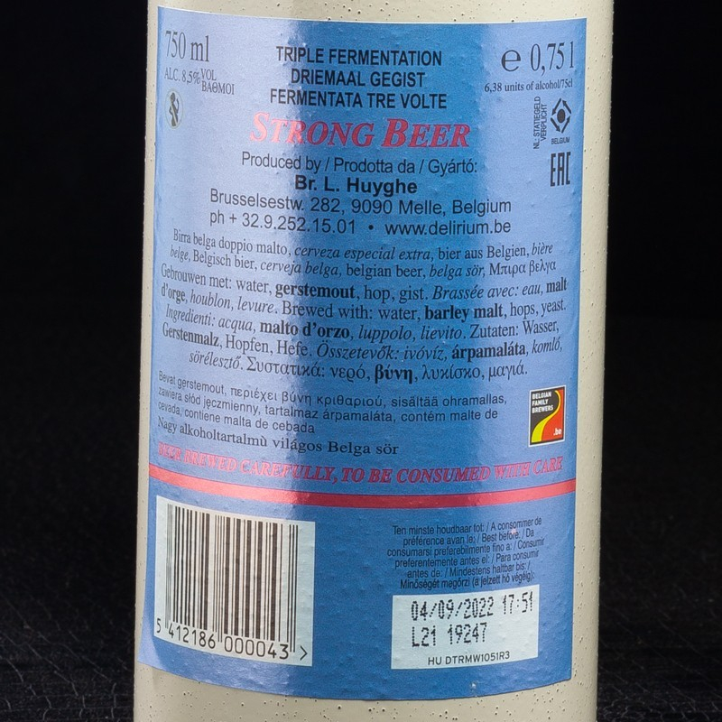 Bière blonde Huyghe 75cl Delirium  Cave à bières