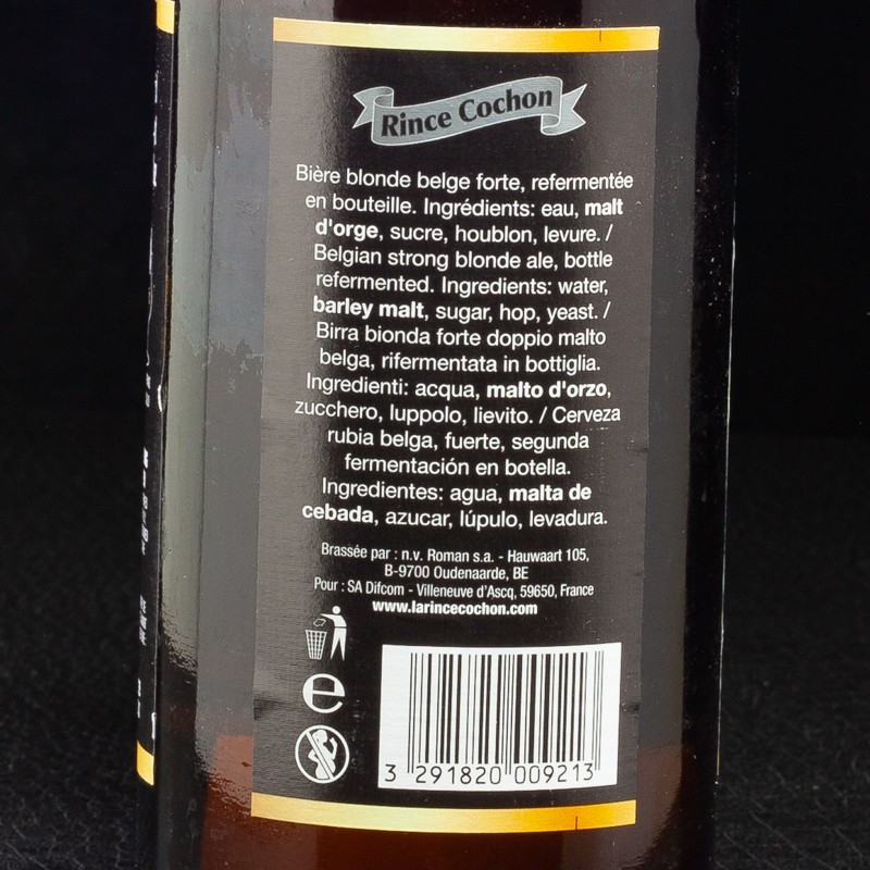 Bière blonde 75cl Rince Cochon  Bières blondes