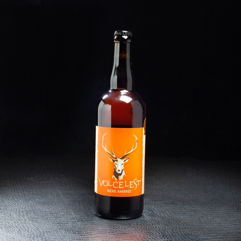 Bière ambrée 75cl Volcelest  Bières ambrées