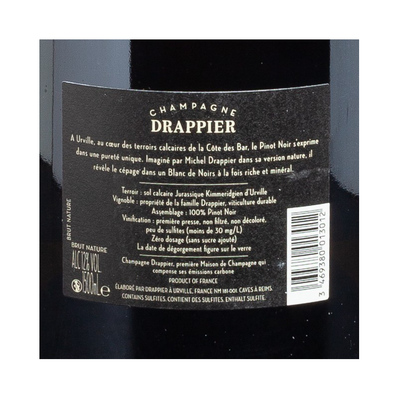 Champagne brut nature 1.5L Drappier  Champagnes
