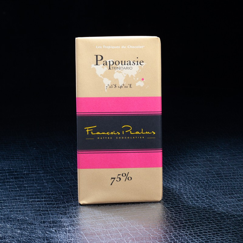 Pralus Papouasie chocolat 75% 100gr  Tablettes de chocolat