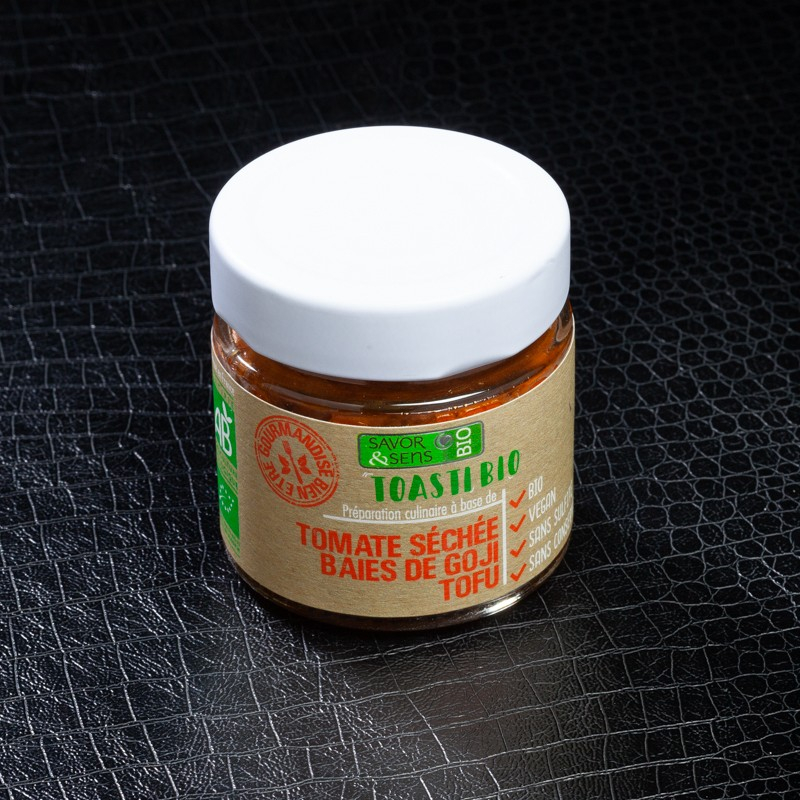 Toasti bio tomate séchée baies de goji tofu 100g Savor&Sens  À tartiner