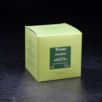 Tisane tilleul sachets cristal 25x50g Dammann Frères  Infusions et tisane