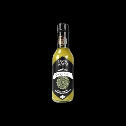 Sauce piment curry vert 15cl Savor&Sens  Autres sauces froides