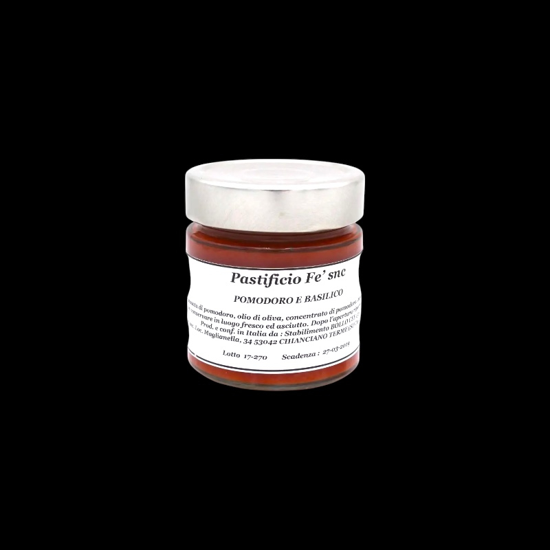 Sauce tomate et basilic 270g Pastificio  Sauces chaudes