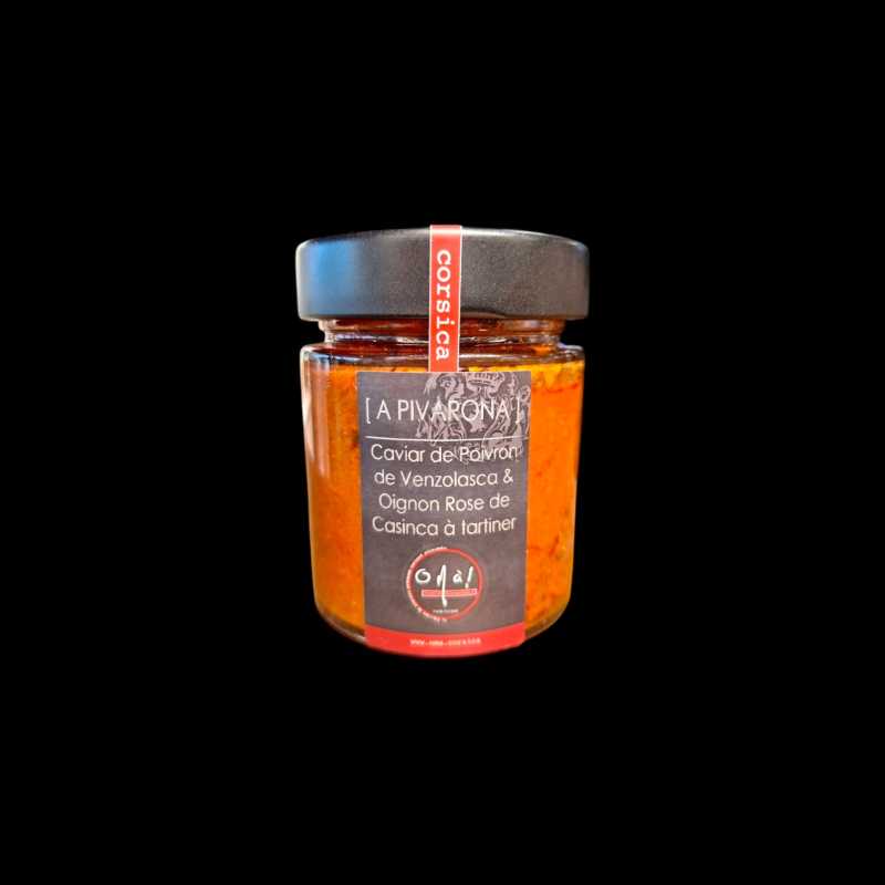 A pivaro caviar poivrons de Venzolasca 130g O Ma Gourmandises  À tartiner