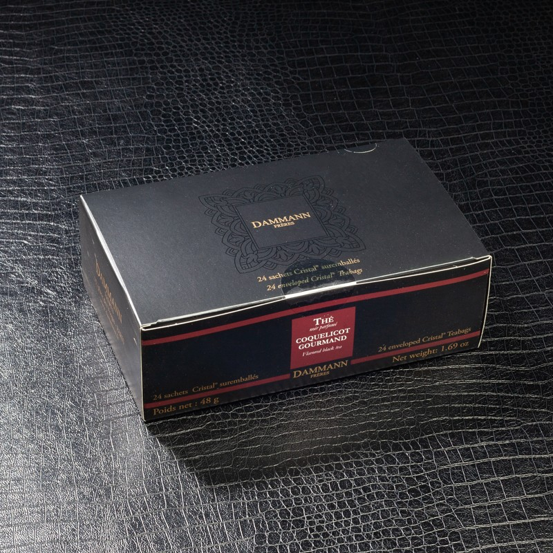 Thé noir coquelicot gourmand 24x48g Dammann Frères  Thé noir