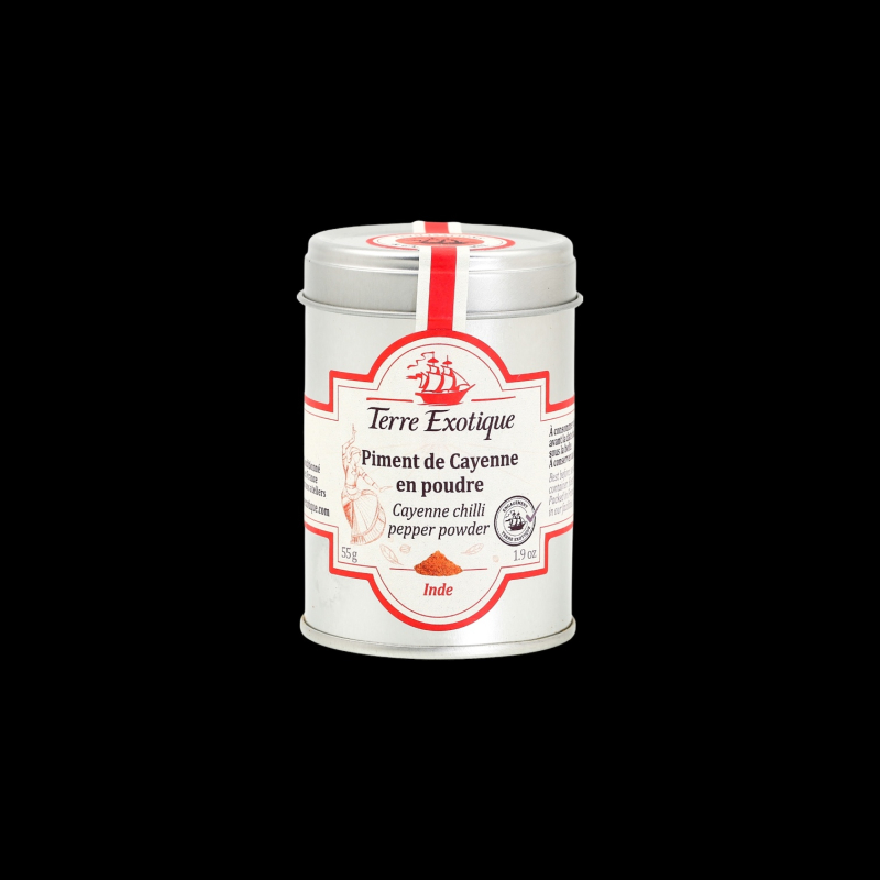 Piment de cayenne en poudre 55g Terre Exotique  Épices