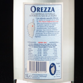 Eau gazeuse bleu 1L Orezza  Eaux gazeuses