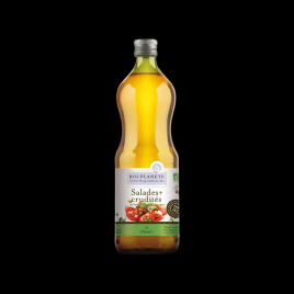 Huile pour salades et crudités 1L Bio Planète  Huiles