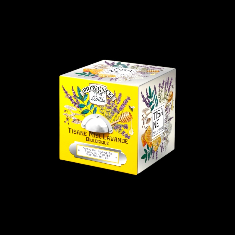 Tisane miel de lavande bio sachets 24x48g Provence d’Antan  Infusions et tisane