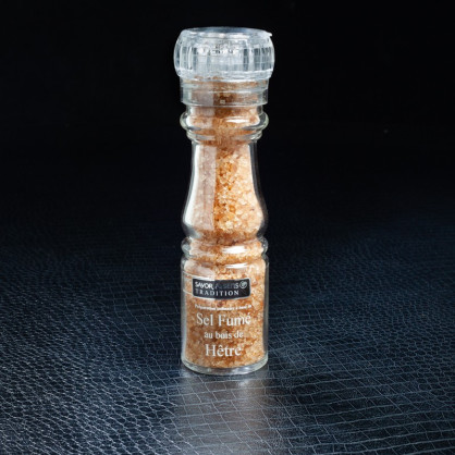 Sel fumé bois hêtre 160g Savor&Sens  Sel