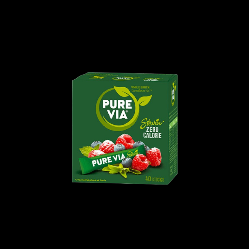 Édulcorant sticks 40x60g Pure Via  Farines, sucres et aides à la pâtisserie