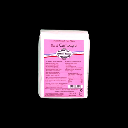 Farine mix campagne 1kg Moulin de Versailles  Farines, sucres et aides à la pâtisserie