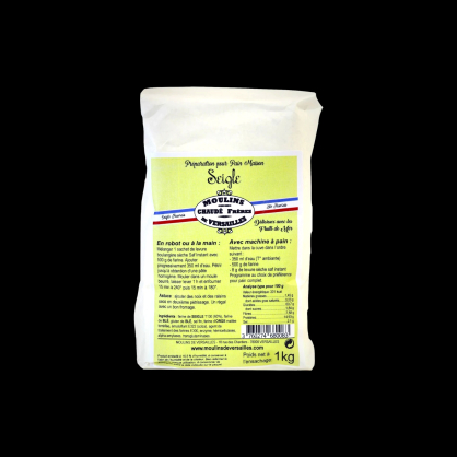 Farine mix seigle 1kg Moulin de Versailles  Farines, sucres et aides à la pâtisserie