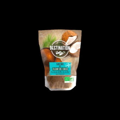 Sucre de fleur de coco bio 500g Destination  Farines, sucres et aides à la pâtisserie