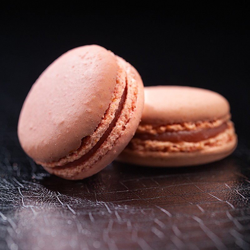 Macaron fraise  Macarons sucrés