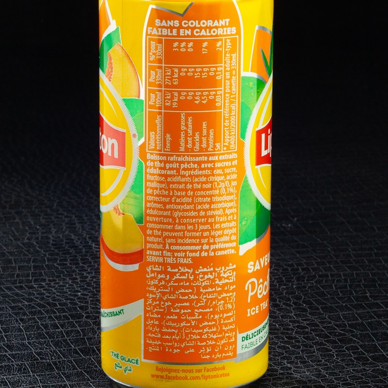 Ice tea pêche 33cl Lipton  Sodas