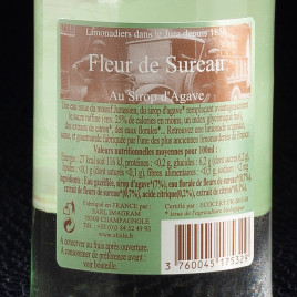 Limonade fleur de sureau 33cl Elixia  Limonades, limes et tonics