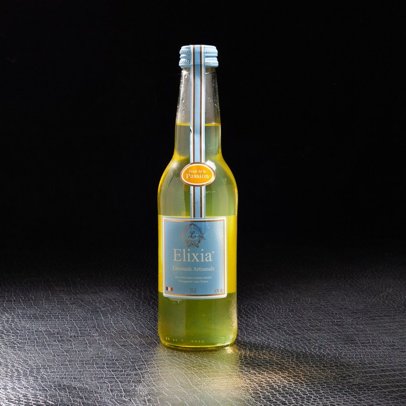 Limonade fruit de la passion Elixia 33cl  Limonades, limes et tonics