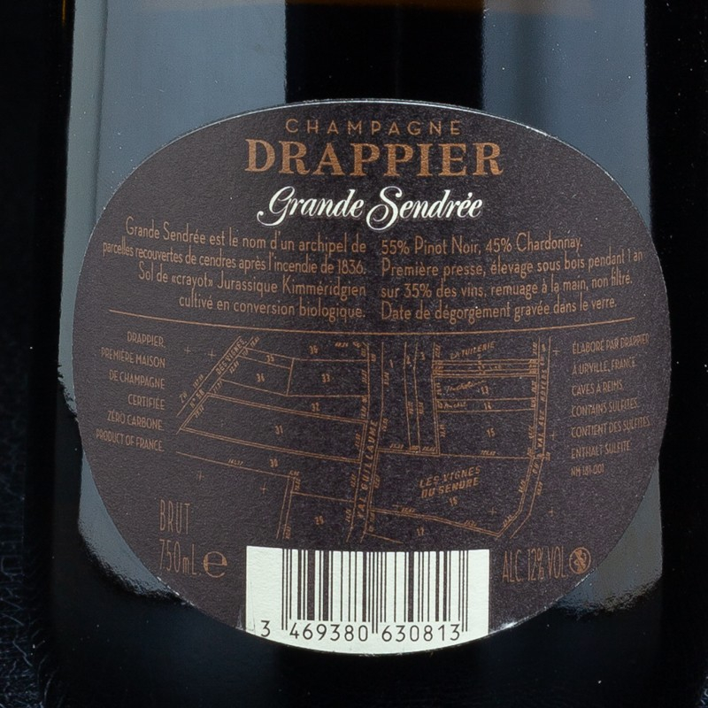 Champagne brut Grande Sendrée 75cl Drappier  Champagnes