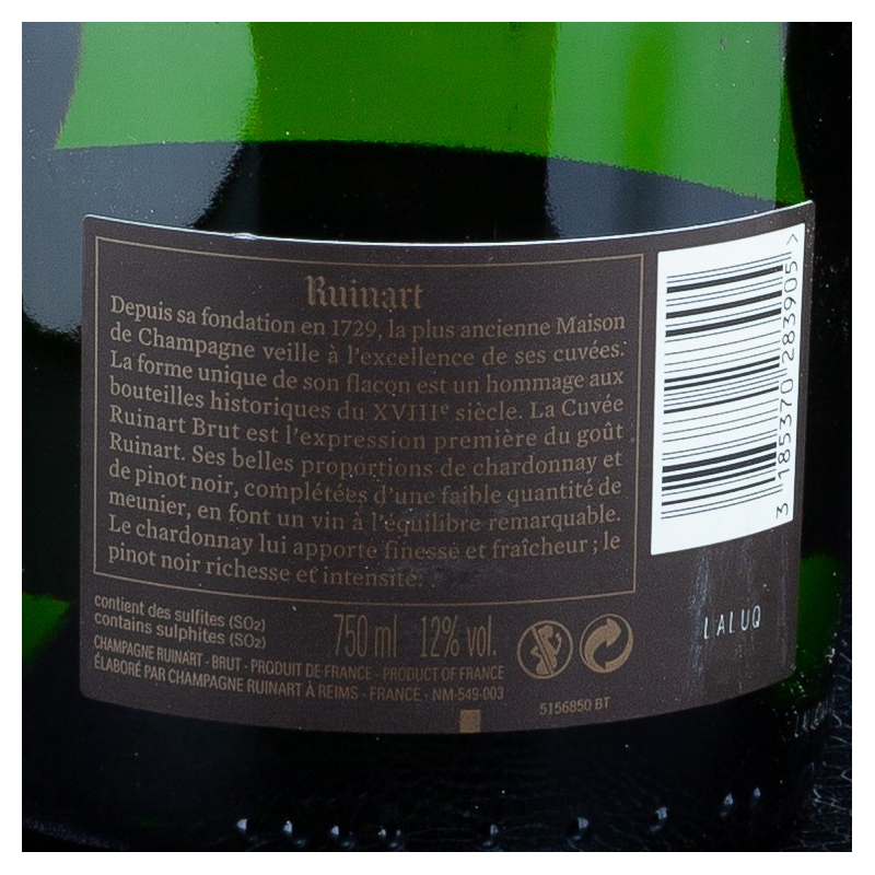 Champagne brut 75cl Ruinart  Brut
