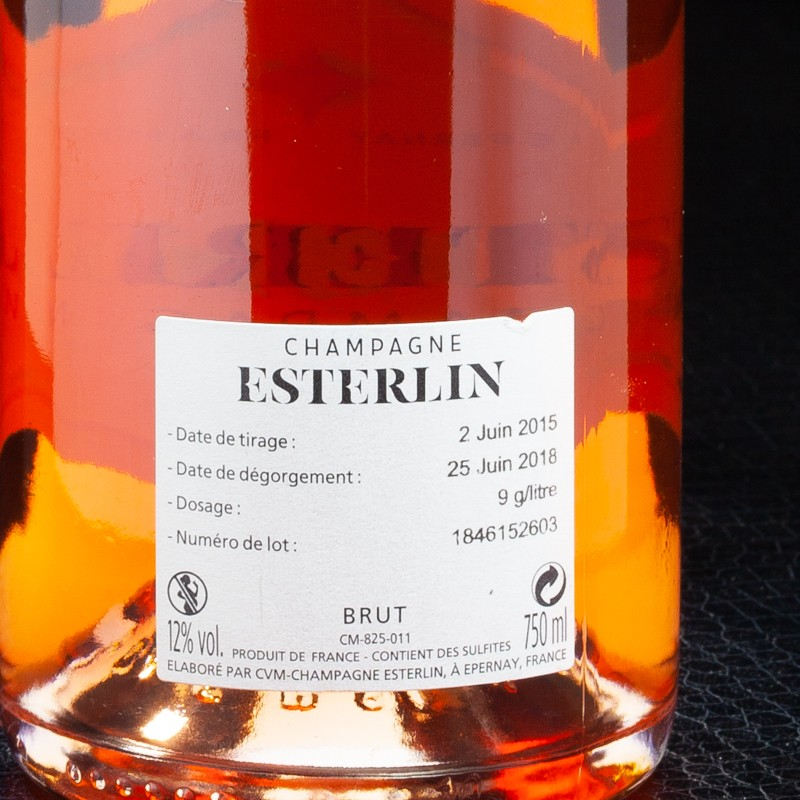 Champagne rosé Eclat 75cl Esterlin  Rosé