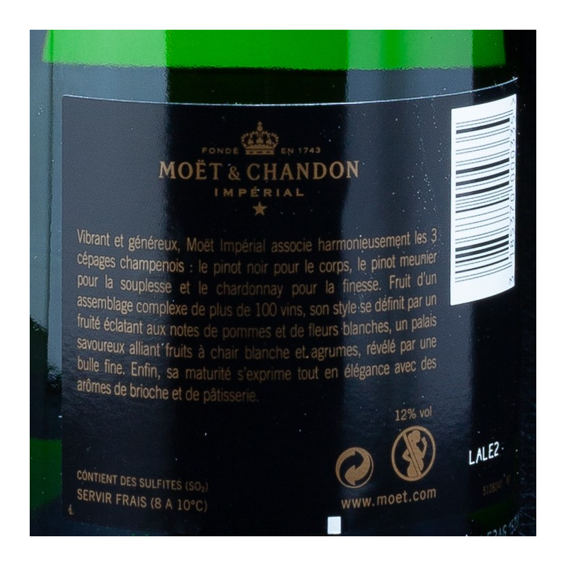 Champagne Impérial brut 75cl Moët & Chandon  Brut
