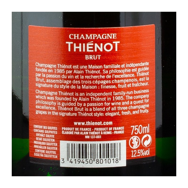 Alain Thiénot Brut Blanc 75cl  Brut
