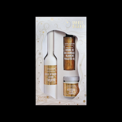 Coffret white & gold 170g Savor et Sens  Coffret salé