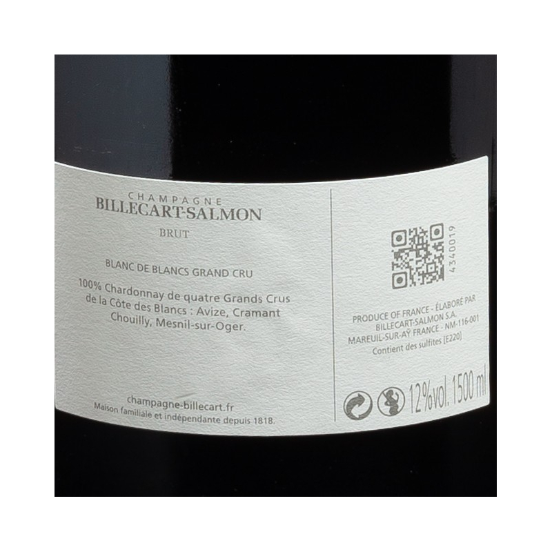 Champagne blanc de blancs 1.5L Billecart Salmon  Blanc de blancs