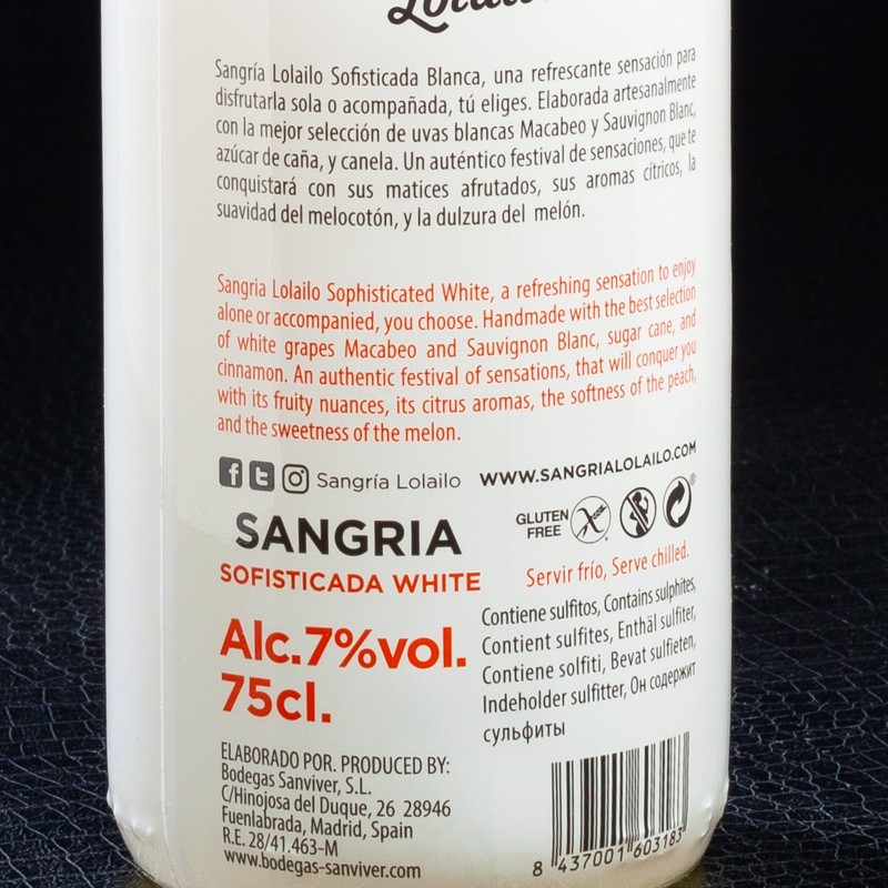 NPT - Sangria Lolailo 7% 75cl  Accueil