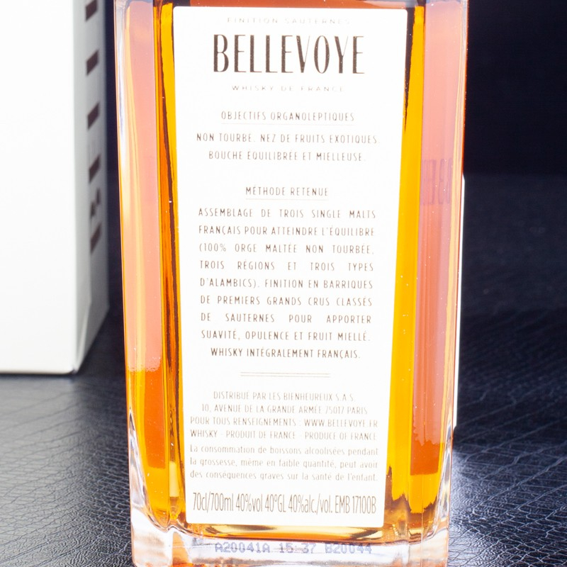 Whisky Triple Malt Bellevoye Blanc Finition Sauternes 40% 70cl  Cave à whiskies