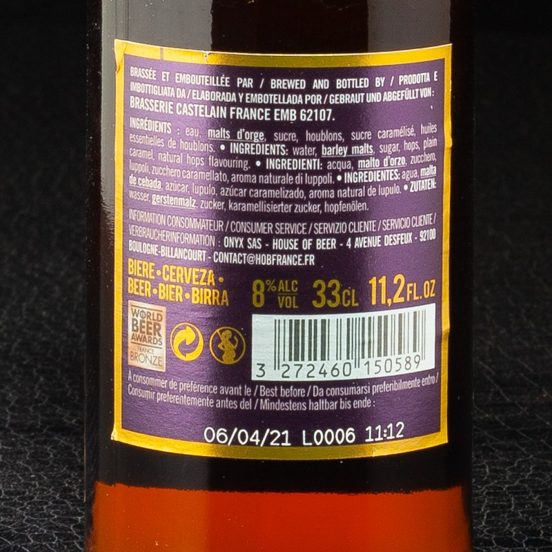 Bière ambrée 33cl La Bête  Bières ambrées