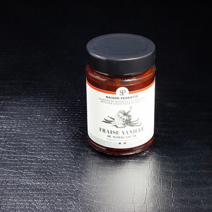 Confiture fraise vanille de Madagascar 220g Maison Perrotte  Confitures