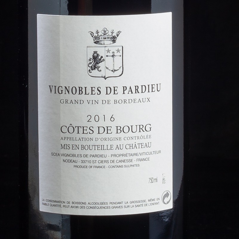 Vin rouge Côtes de Bourg 2016 Château Haut Perringue 75cl  Vins rouges