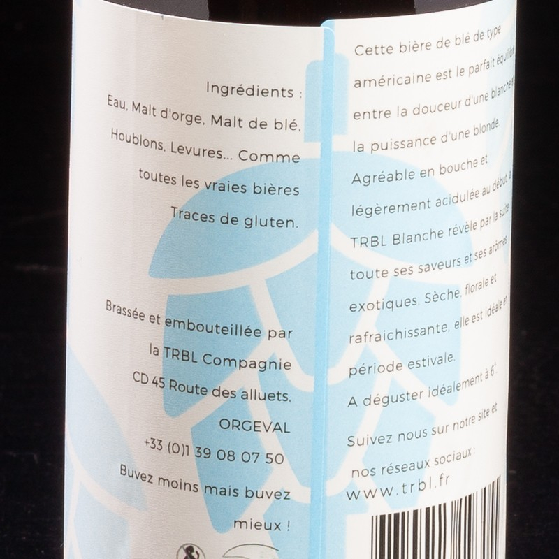 Bière blanche 33cl TRBL  Bières blanches