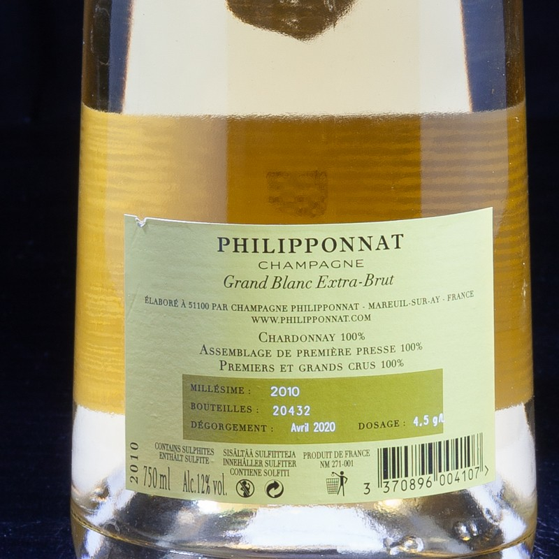 Champagne grand blanc 75cl Philipponnat  Blanc de blancs