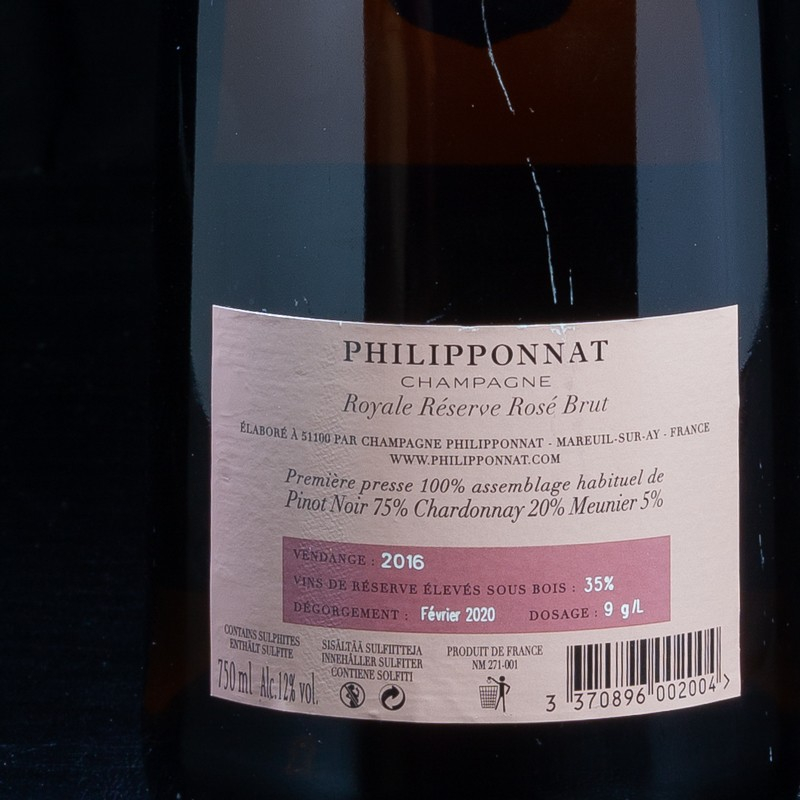 Champagne royale réserve rosé 75cl Philipponnat  Rosé