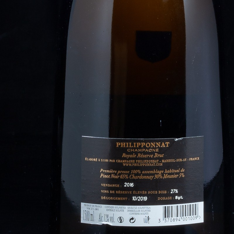 Champagne royale réserve brut 1.5L Philipponnat  Brut