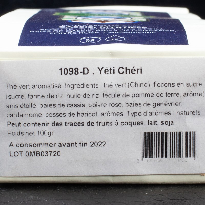 Thé vert yéti chéri 100g Maison Bourgeon  Thé vert