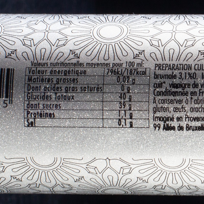 Vinaigre balsamique 3 ans d’âge 20cl Savor&Sens  Vinaigres
