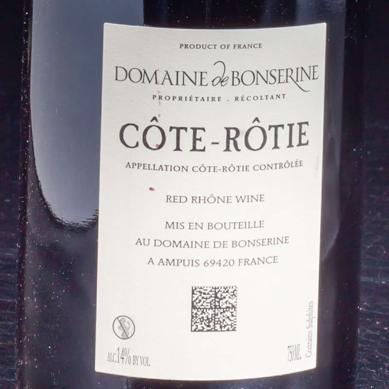Vin rouge Côte Rotie La Sarrasine 2018 Domaine de Bonserine 75cl  Vins rouges