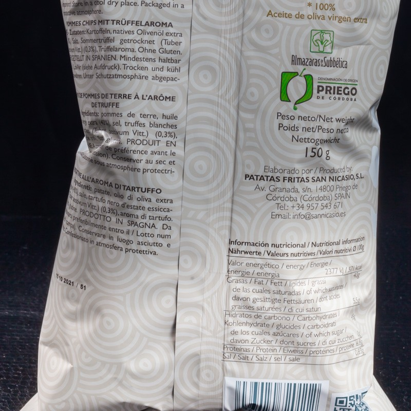 Chips fleur de truffe 150g San Nicasio  Chips