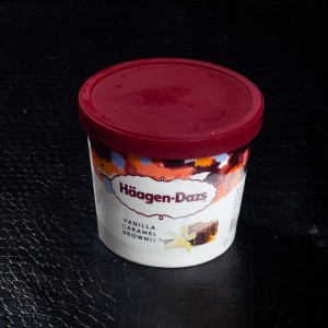 Glace en pot vanille, caramel & brownie 95ml Häagen-Dazs  Glaces