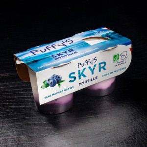 Yaourt myrtille Bio Skyr Puffy's 2x125g  Yaourt