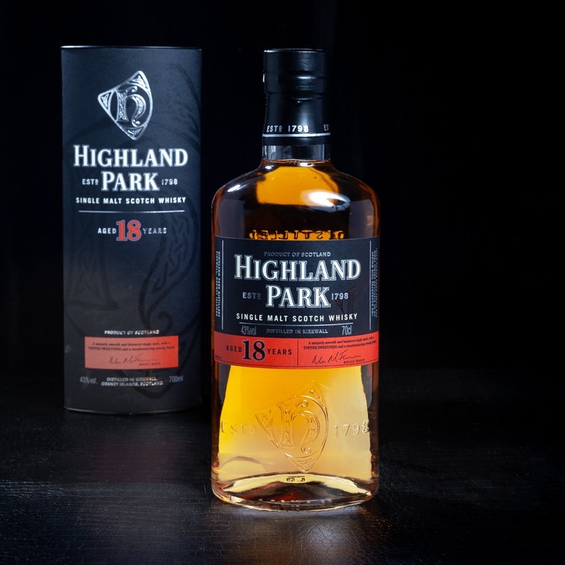 Single Malt Scotch Whisky 18 ans 43% Highland Park 70cl  Single malt